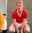 Endrick e Bobby Charlton: idolatria chamou atenção de fãs do futebol –  Foto: Divulgação / Real Madrid e Reprodução / Man. United / Jogada10