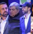  Guilherme Boulos (PSOL), Jose Luiz Datena (PSDB), Marina Helena (NOVO), Pablo Marcal (PRTB), Ricardo Nunes (MDB) e Tabata Amaral (PSB).  Foto: Werther Santana/Estadão - Felipe Rau/Estadão / Estadão