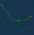 Avião da Voepass que ia para Guarulhos (SP) pousa em MG após 'questão técnica'.  Foto: Reprodução/flightaware