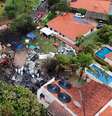 Peritos trabalham no local da queda de avião em Vinhedo, SP (10/08/2024)  Foto: REUTERS/Carla Carniel