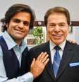 João Camargo, da Camargo Alfaiataria, com Silvio Santos: "Foi uma honra vesti-lo"  Foto: Divulgação