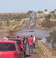 A barragem da represa do condomínio de luxo Nasa Park, entre Campo Grande e Jaraguari, em Mato Grosso do Sul, se rompeu na manhã desta terça-feira, 20.   Foto: Reprodução/X