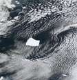 Maior iceberg do mundo preso à Coluna de Taylor  Foto: NASA