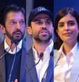 Candidatos à Prefeitura de São Paulo (da esq. para a dir.): Boulos, Nunes, Marçal, Tabata e Datena  Foto: Felipe Rau/Estadão / Estadão