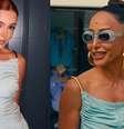 Giovanna Lancellotti repetiu o mesmo look usado por Sabrina.  Foto: Reprodução, Instagram / Purepeople