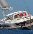 Uma imagem de arquivo do iate Bayesian  Foto: Divulgação/Perini Navi / BBC News Brasil