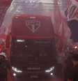 Chegada do São Paulo ao estádio –  Foto: Divulgação/São Paulo / Jogada10