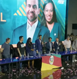 Em convenção municipal do PRTB no dia 4 de agosto, Pablo Marçal esteve ao lado da Comissão Executiva Provisória do partido em São Paulo  Foto: Reprodução/Youtube