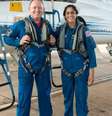 Astronautas Butch Wilmore e Suni Wiliams.  Foto: Divulgação/Nasa / Estadão
