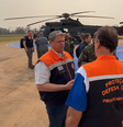 Governador de SP sobrevoa área atingida por fumaças de incêndio no Estado  Foto: Governo de SP