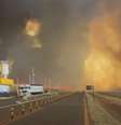 Incêndios florestais no interior de São Paulo, como na região de Ribeirão Preto (foto), tem provocado bloqueios de estradas e interrupção de operações em aeroportos.  Foto: CBM/Divulgação / Estadão