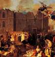 Terremoto em Lisboa (1755), pintura de João Glama (1708-1792)  Foto: Getty Images / BBC News Brasil