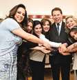 Casado com Íris Abravanel, Silvio Santos deixou Cintia, Silvia, Daniela, Patrícia, Rebeca e Renata como herdeiras.  Foto: Divulgação/SBT
