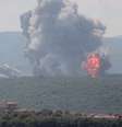 Explosão durante ataque de Israel ao sul do Líbano no domingo  Foto: Reuters / BBC News Brasil