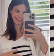 Aos 9 meses de gravidez, Sthefany Brito mostra rasgo em vestido devido ao ‘barrigão’: ‘Olha o estado’  Foto: Reprodução/Instagram