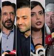 Candidatos à Prefeitura de São Paulo, da esquerda para a direita: Boulos (PSOL), Nunes (MDB), Marçal (PRTB), Tabata (PSB) e Datena (PSDB)  Foto: Montagem/