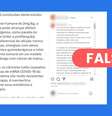Alegações feitas no Instagram já haviam sido desmentidas anteriormente.  Foto: Reprodução/Instagram / Estadão