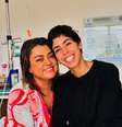 Preta Gil e Bela Gil no hospital. Cantora retomou o tratamento contra o câncer.  Foto: @belagil via Instagram / Estadão