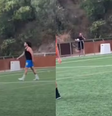 Em liberdade provisória, Daniel Alves usa aplicativo para jogar futebol amador  Foto: Reprodução