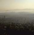 Vista aérea do centro de Belo Horizonte coberto de fumaça  Foto: Reprodução/TV Globo