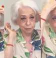 Fernanda Montenegro aparece se preparando para nova personagem.  Foto: @fernandamontenegrooficial via Instagram / Estadão
