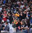 Torcida do Green Bay Packers durante partida contra o Philadelphia Eagles no estádio Arena Corinthians, pela abertura do campeonato NFL.  Foto: ETTORE CHIEREGUINI/AGIF - AGÊNCIA DE FOTOGRAFIA/ESTADÃO CONTEÚDO