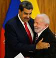 Presidente Lula recebeu Nicolás Maduro em Brasília no ano passado como parte do esforço para reabilitar o chavista.  Foto: Wilton Junior/Estadão / Estadão