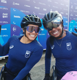 Aline Rocha e Vanessa Cristina fecham maratona no top-10  Foto: Aline Rocha e Vanessa Cristina ( Adielson de Barros/Olimpíada Todo Dia) / Olimpíada Todo Dia