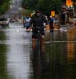 Inundações no Rio Grande do Sul deixaram impactos devastadores para a população  Foto: Getty Images / BBC News Brasil