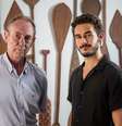 Amyr Klink com o ator Filipe Bragança.   Foto: Adriano Vizoni/Divulgação