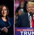 A democrata kamala Harris e o republicano Donald Trump se enfrentaram no debate da ABC news, na terça  Foto: feira (10) -  Getty Images / Perfil Brasil