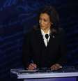 Púlpito de Kamala Harris em debate é menor que o de Trump, afirma site  Foto: Brian Snyder