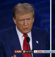 Trump e Kamala se enfrentam em debate   Foto: Reprodução / ABC News e MSNBC