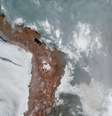 Imagem de satélite mostra nuvens sobre o Rio Grande do Sul no dia 12 de setembro de 2024  Foto: Reprodução/ MetSul Meteorologia / BBC News Brasil