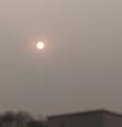 Porto Alegre (RS): sol envolto em fumaça 8-9-24 (Foto: Vanessa Gehm)  Foto: Climatempo