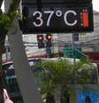 Termômetros marcando 37°C graus na região de Santo Amaro, zona sul de São Paulo, nesta terça-feira, 10 de setembro de 2024.  Foto: RENATO S. CERQUEIRA/ATO PRESS/ESTADÃO CONTEÚDO