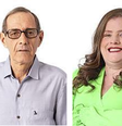 Carlos Mariano Ferreira, conhecido como Carlinhos, e sua vice Ericka Luzia Mendes  Foto: TSE