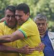 Jair Bolsonaro e Alexandre Ramagem em evento de campanha na Tijuca, zona norte do Rio de Janeiro, em 2024  Foto: Pedro Kirilos/Estadão / Estadão