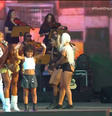Filha de MC Rebecca vira atração no show da mãe  Foto: Reprodução/Multishow