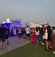 No 2º dia de Rock in Rio, público enfrenta filas por água gratuita sob mais de 30ºC  Foto: Catarina Carvalho