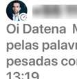 Datena divulga prints de mensagens de desculpa de Marçal  Foto: Reprodução/g1 / Perfil Brasil