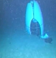 Imagem dos destroços do Titan encontrados no fundo do Oceano Atlântico  Foto: Reprodução/Guarda Costeira dos EUA