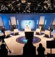 Candidatos à Prefeitura de São Paulo, em debate realizado na Rede TV em parceria com o UOL  Foto: Taba Benedicto/Estadao / Estadão