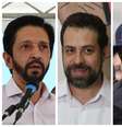 Montagem com imagens dos candidatos a prefeito de São Paulo Ricardo Nunes, Guilherme Boulos e Pablo Marçal  Foto: Agência Brasil e EPA-EFE/REX/Shutterstock / BBC News Brasil