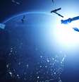 Artwork showing a group of satellites orbiting Earth  Foto: Getty Images / BBC News Brasil