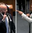 O deputado estadual Renato Machado (PT-RJ) e o bolsonarista Renan Jordy (PL-RJ) discutiram durante uma sessão ordinária na Assembleia Legislativa do Rio de Janeiro (Alerj)   Foto: Reprodução/YouTube/TV Alerj