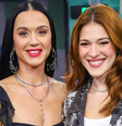 Katy Perry ao lado da apresentadora Ana Clara  Foto: Reprodução/Redes Sociais 