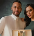 Neymar e Bruna Biancardi em publicidade para marca árabe de perfumes  Foto: Divulgação