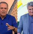 Luis Roberto e Cleber Machado são os principais narradores da TV brasileira em 2024   Foto: Divulgação - Globo - SBT / Montagem - RD1 / RD1