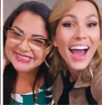 Lívia Andrade com fã da Xuxa  Foto: Montagem/Reprodução/Redes Sociais 